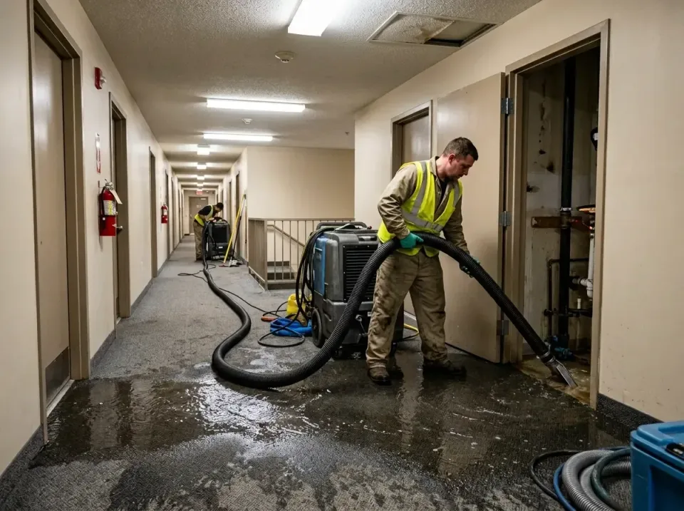 multi-unit-apartment-hallway-f-005 — frequently asked questions, Emergency Burst Pipe Water Extraction & Removal in Oak Vall…